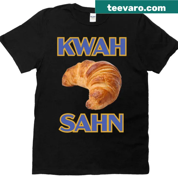 Illustration of a croissant with the phrase 'Kwah Sahn'