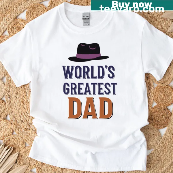 T-shirt with bold Dad Crown graphic celebrating fatherhood