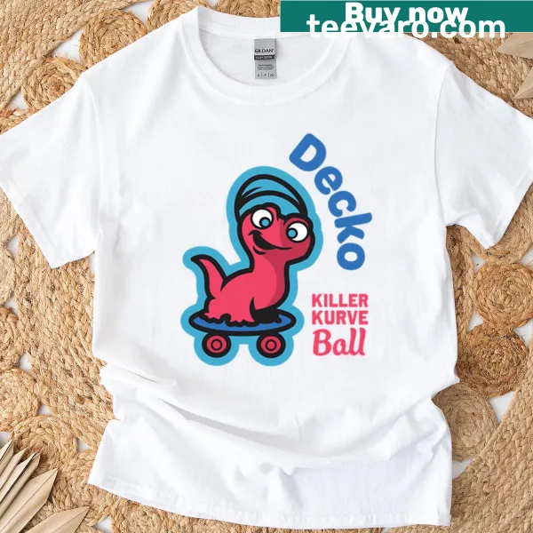 Minimalist Decko T-shirt featuring abstract hand-lettered design