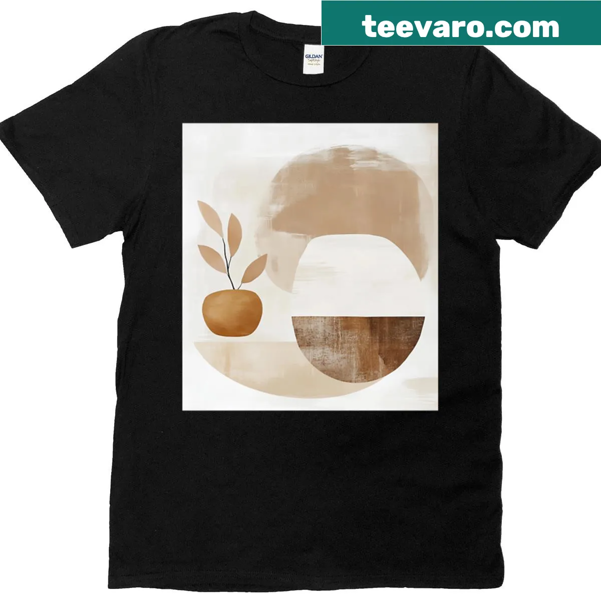Line drawing art graphic on a contemporary t-shirt — on a men's t-shirt