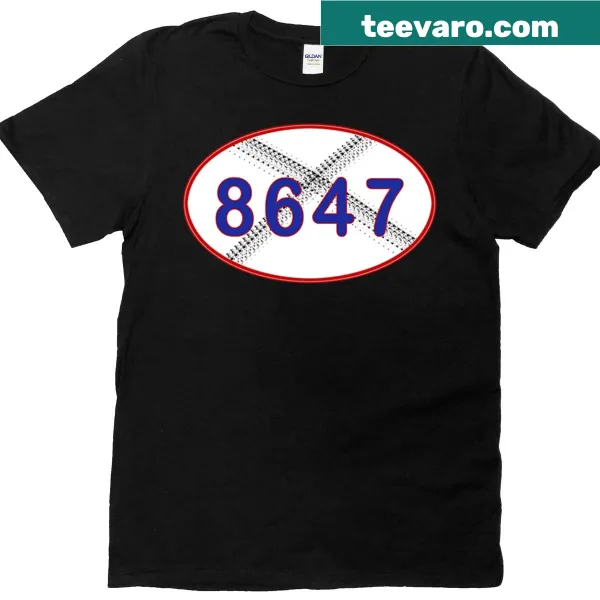 T-shirt featuring the phrase 'Eighty Six Forty Seven' in a bold typographic design.