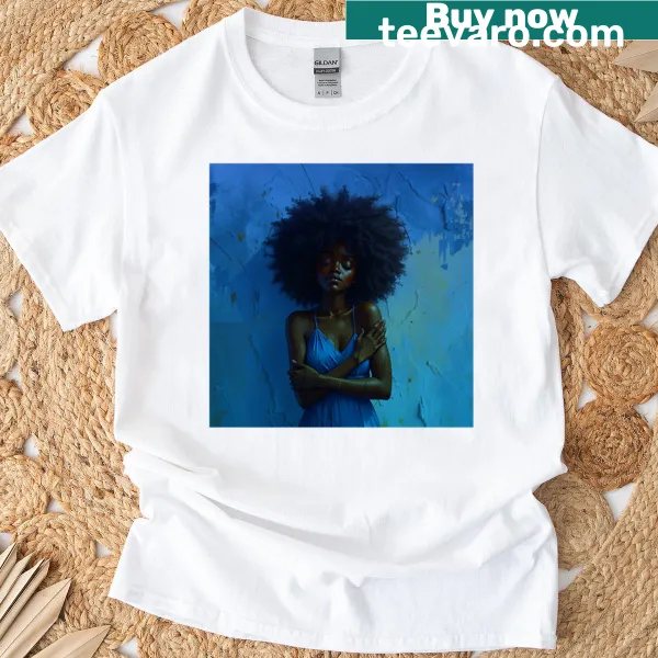 Abstract fading design on a calming t-shirt