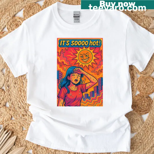 Retro-style T-shirt with the phrase 'How Hot'