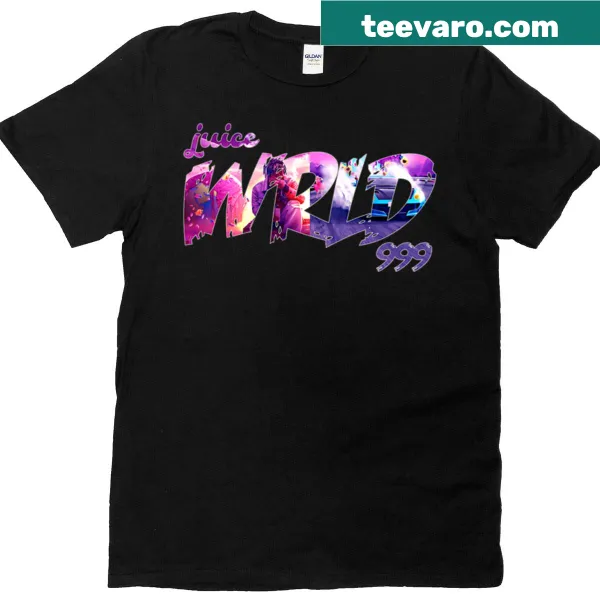 T-shirt featuring the '999' emblem in a simple design honoring Juice Wrld