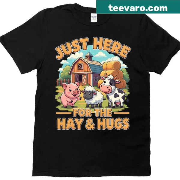Charming farm animals graphic T-shirt for animal lovers