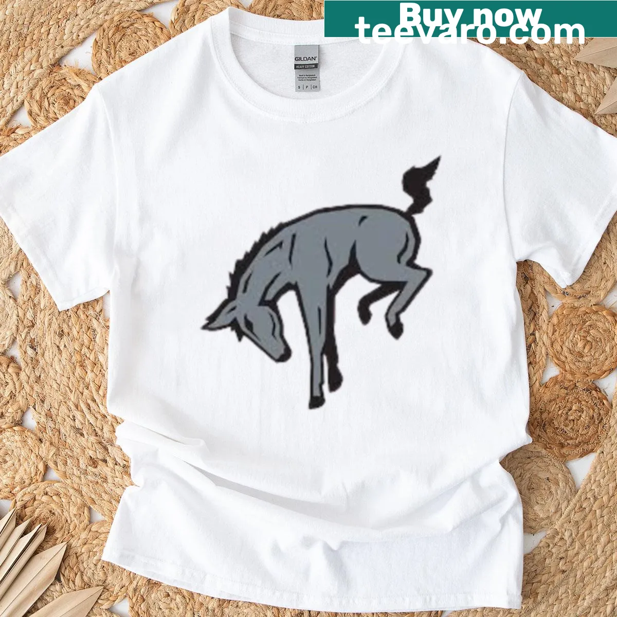 Mules Athletics design on a t-shirt supporting Muhlenberg College — on a men's t-shirt