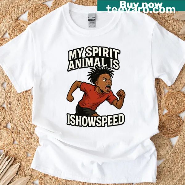 Funny T-shirt featuring Ishowspeed meme graphic for gamers