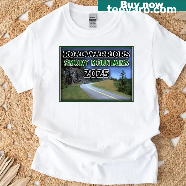 Illustrated t-shirt depicting the Smoky Mountains