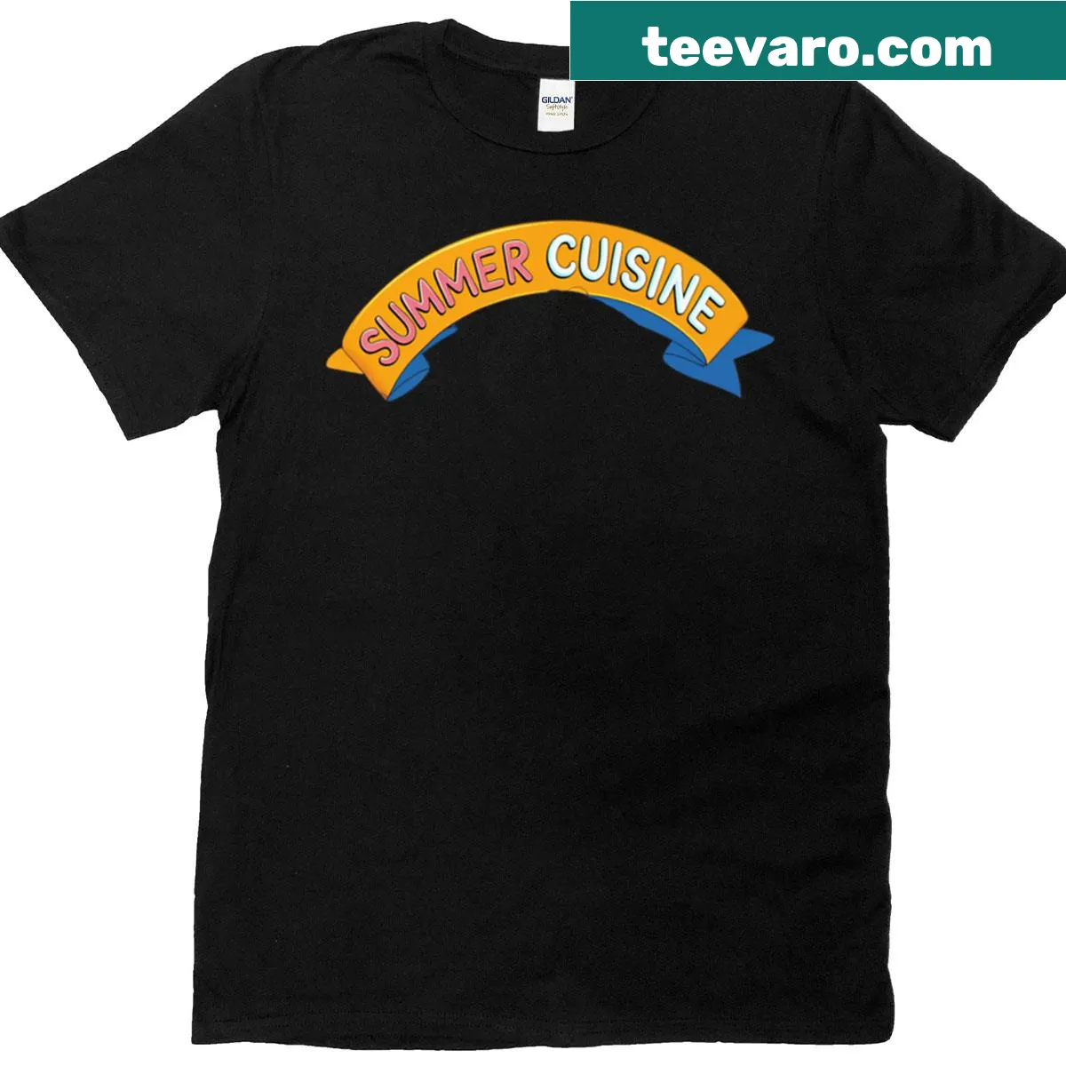 T-shirt featuring summer cuisine graphic — on a men's t-shirt
