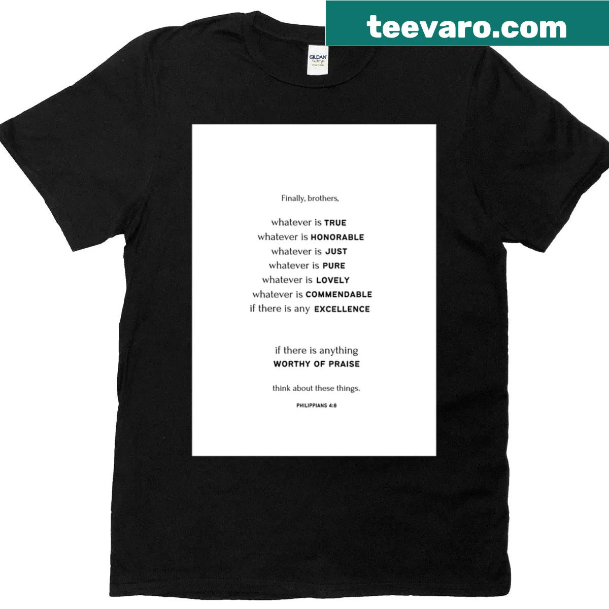 T-shirt with the text 'The Belief In Our Lord' — on a men's t-shirt