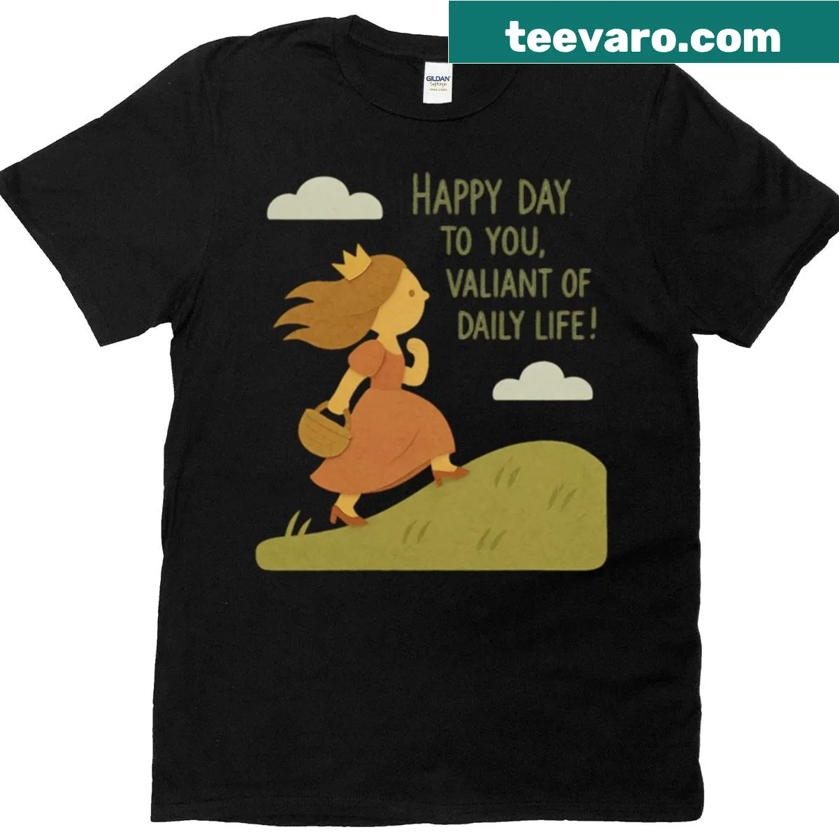 Oversized t-shirt with inspirational typography about positivity — on a men's t-shirt