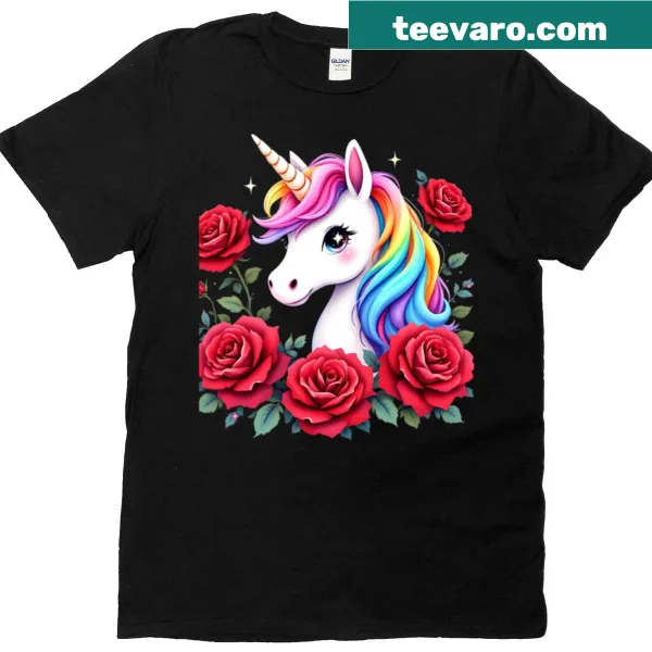 Whimsical unicorn graphic t-shirt celebrating fantasy