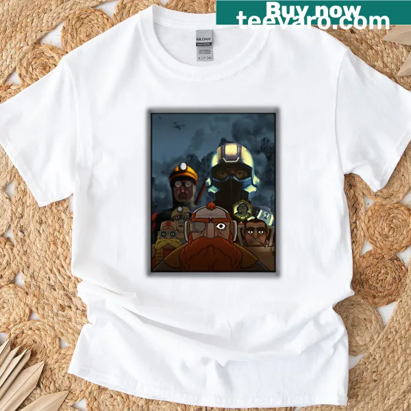 Oversized T-shirt with playful illustration of flying bugs