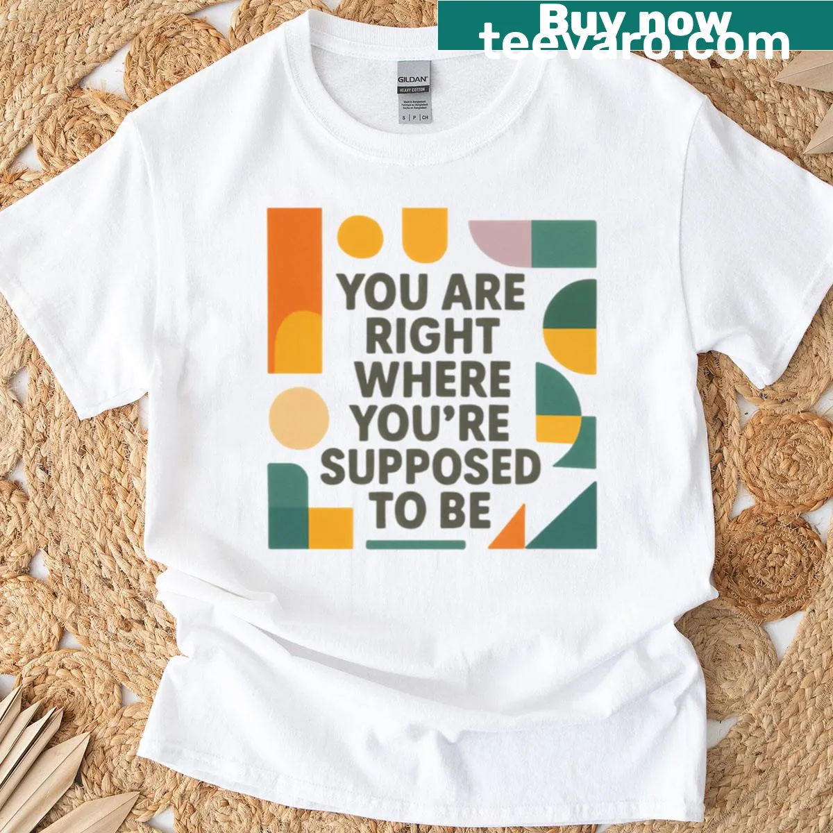 Inspirational T-shirt with message of self-acceptance — on a men's t-shirt