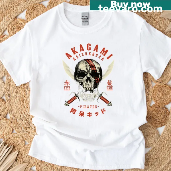 Akagami flag design on premium t-shirt.