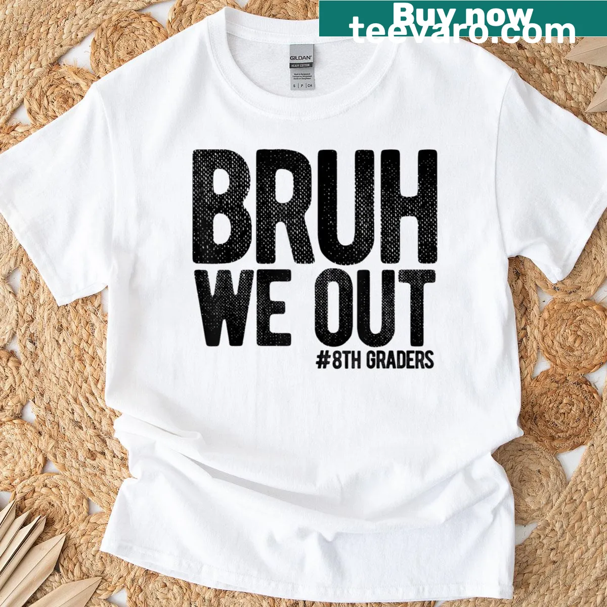 Eighth Grade Graduation Class 2026 humorous text t-shirt — on a men's t-shirt