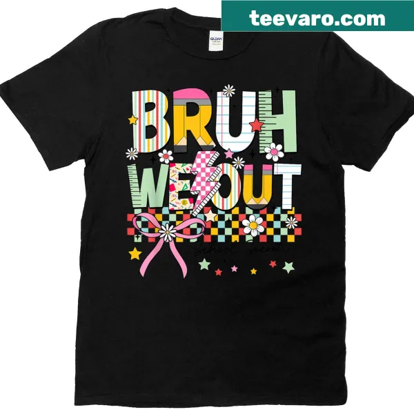 Retro last day of school T-shirt with humorous slogan