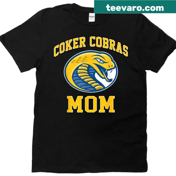 Vintage arch design T-shirt celebrating Coker College Mom