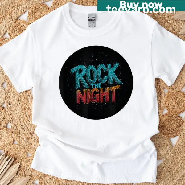 Playful rocking logo T-shirt for music lovers