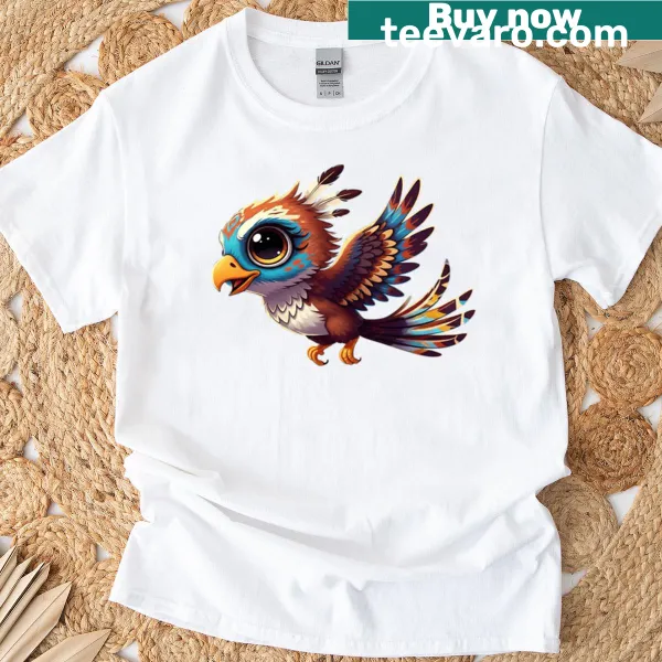 Cute chibi Thunderbird mythical bird t-shirt