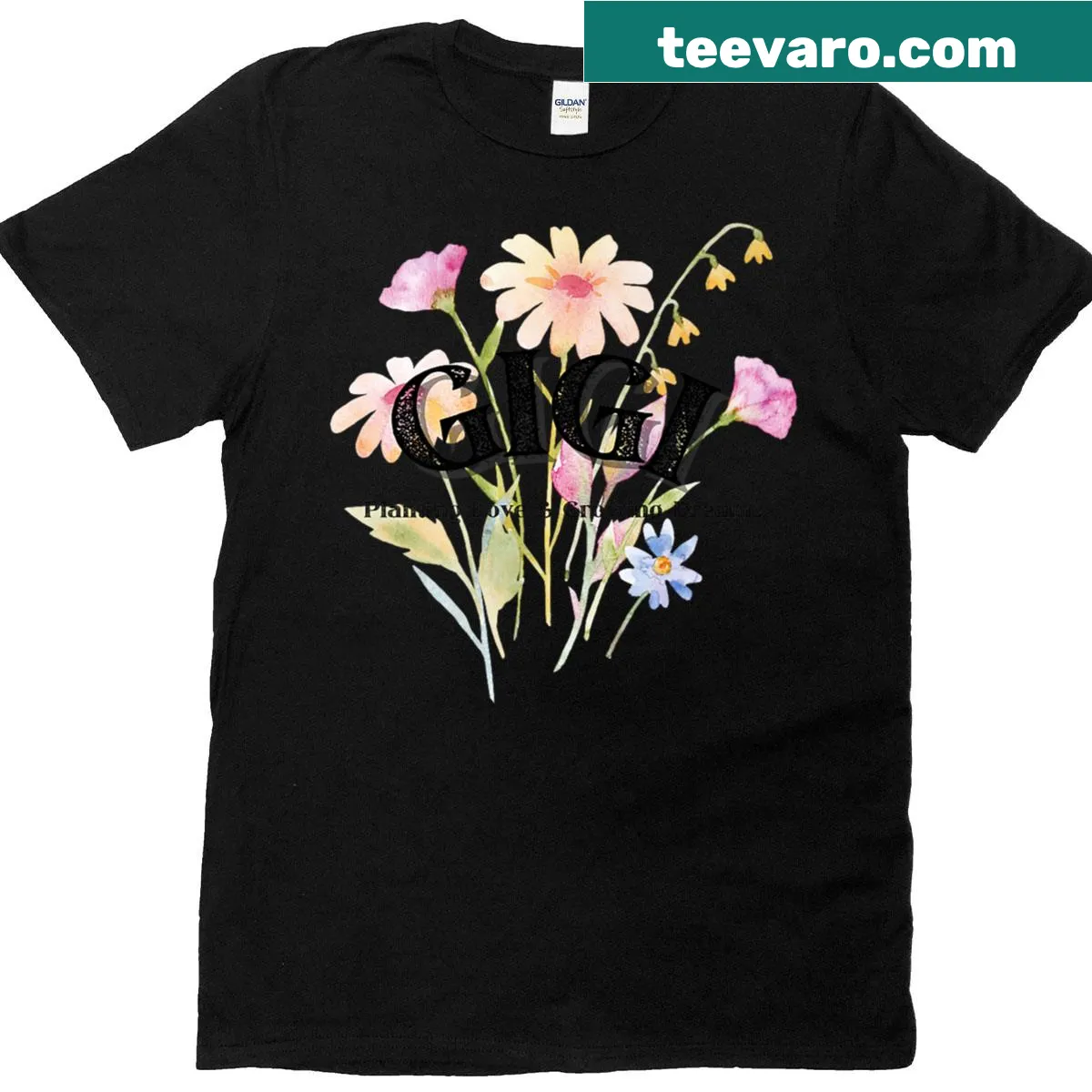 Cute T-shirt for moms with love and dream planting design — on a men's t-shirt