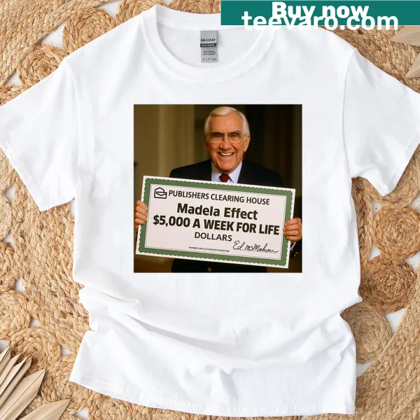 Ed Mandela tribute T-shirt celebrating humanitarian values
