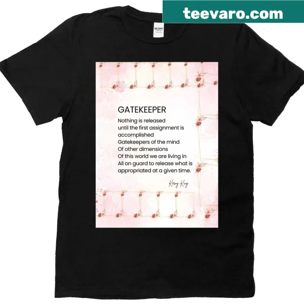 Illustrated t-shirt featuring a wisdom poem for self-discovery.
