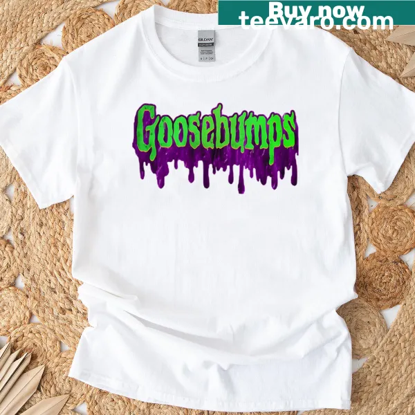 T-shirt featuring the classic Goosebumps logo