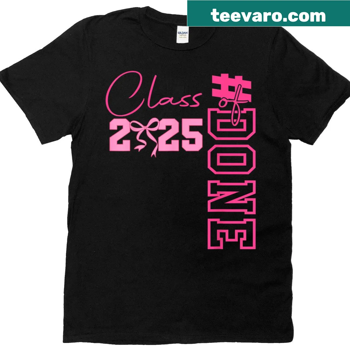 Cute bow graphic celebrating graduation on a T-shirt — on a men's t-shirt