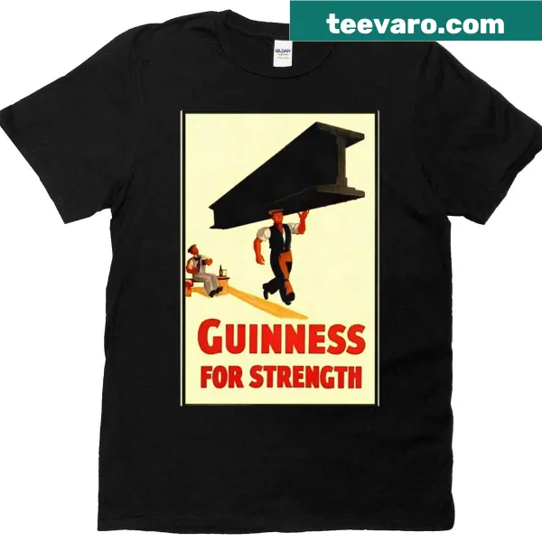 T-shirt featuring the slogan 'Guinness For Strength'