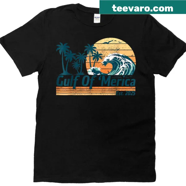 Retro vintage Gulf of Merica beach t-shirt