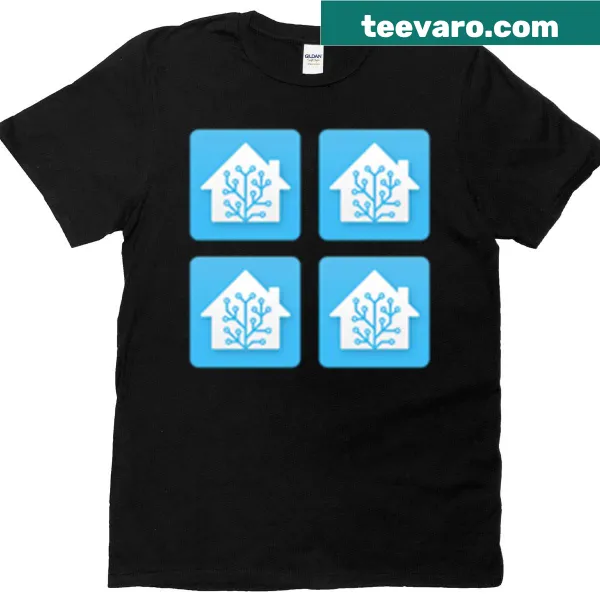 Minimalist T-shirt displaying the Home Assistant logo