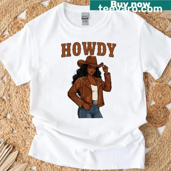 T-shirt celebrating Black cowgirls with a retro design.