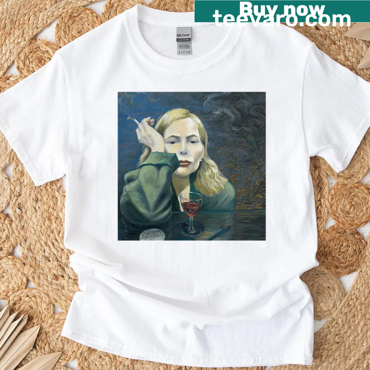 T-shirt honoring Joni Mitchell's song 'You've Changed' with minimalist design — on a men's t-shirt