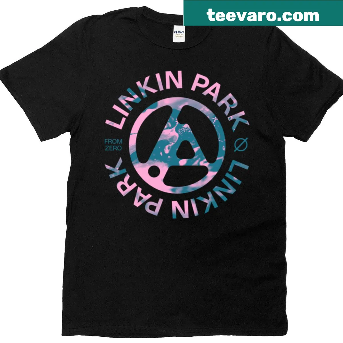 Linkin Park logo shirt celebrating the band — on a men's t-shirt