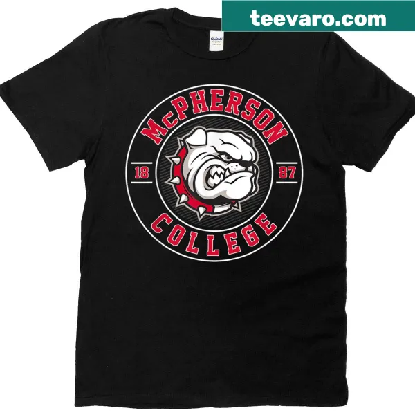 McPherson College vintage athletics T-shirt with arch design