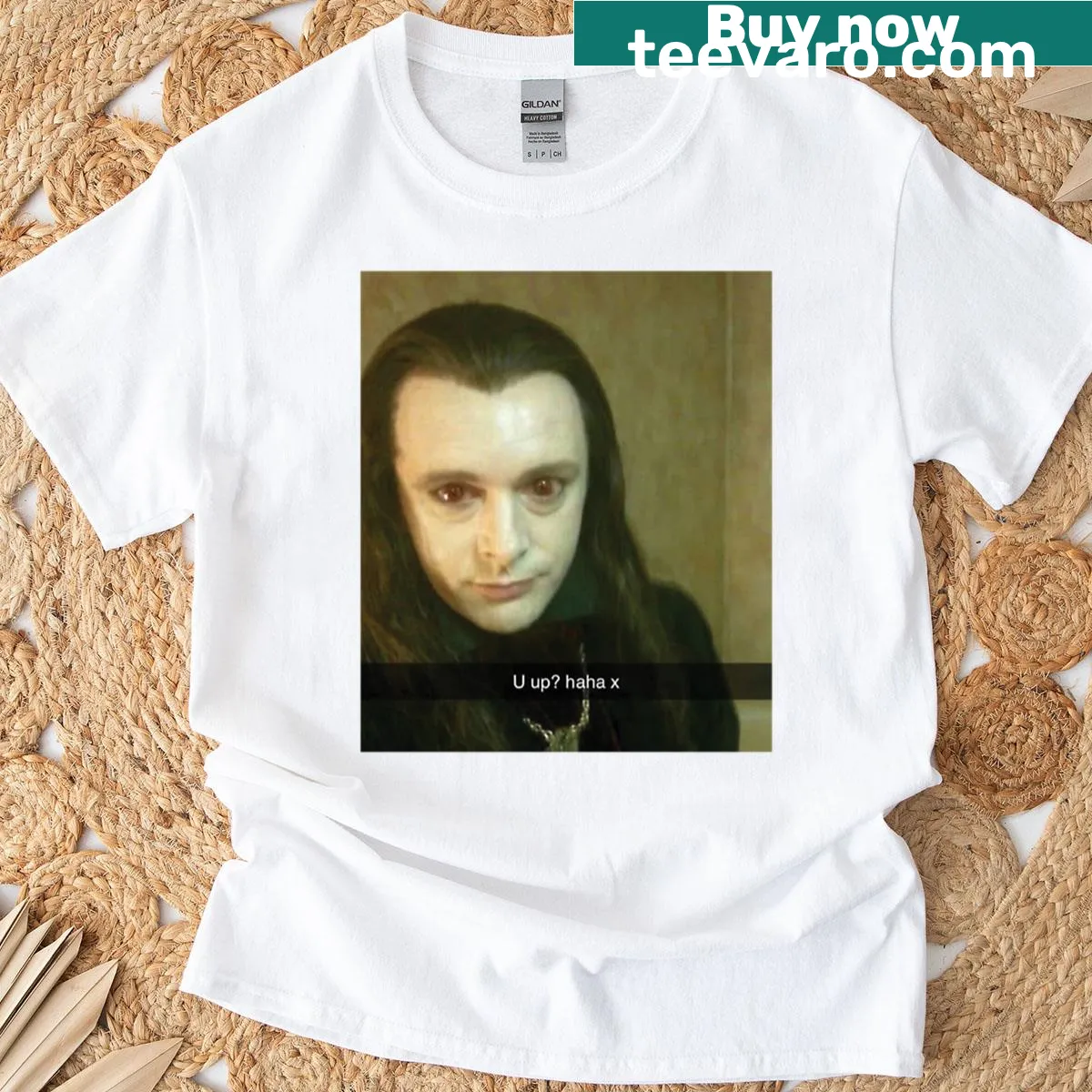 Meme-inspired t-shirt featuring Aro from Twilight Saga — on a men's t-shirt