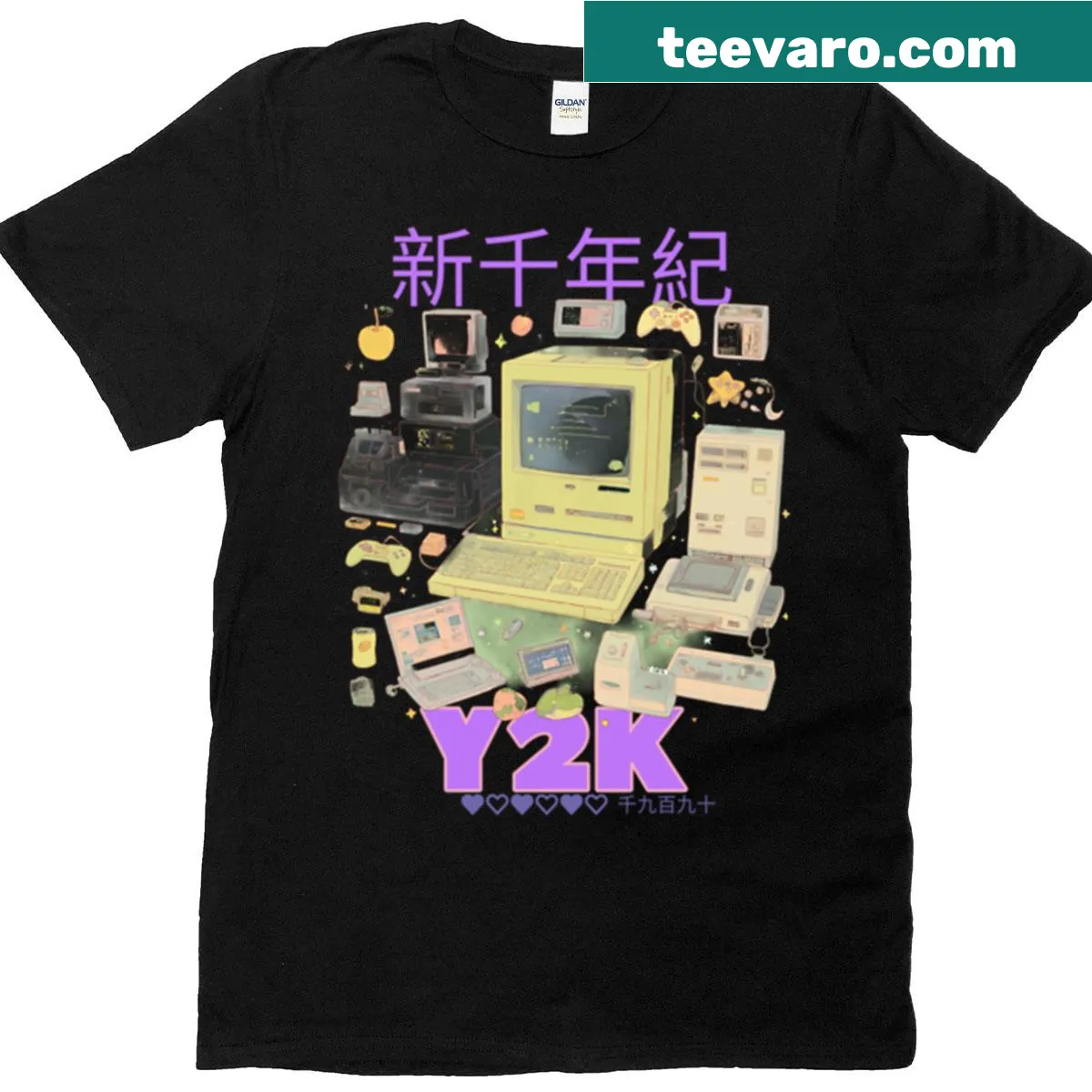 Illustrative Millennial Girl T-shirt showcasing contemporary culture — on a men's t-shirt