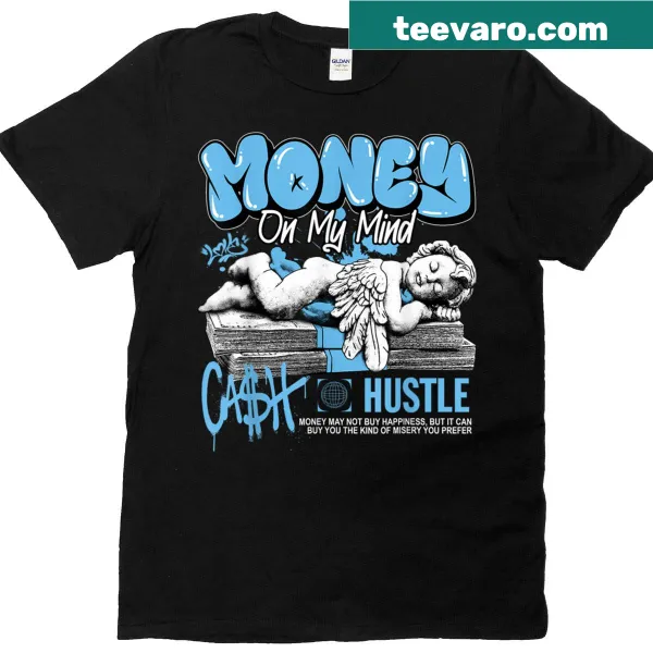 Retro Money Cash Melo 12s T-shirt featuring bold typography