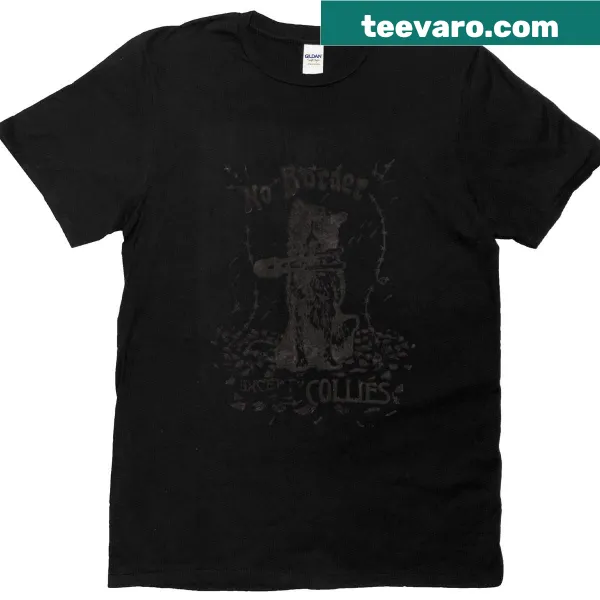 Dog-lover t-shirt with a playful design about collies