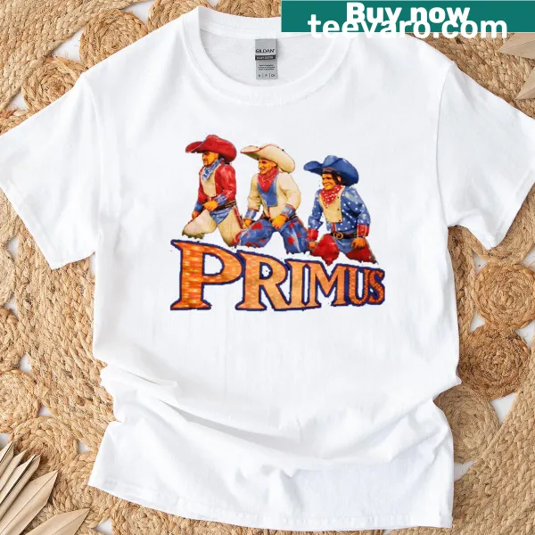 Primus logo T-shirt featuring iconic band name design