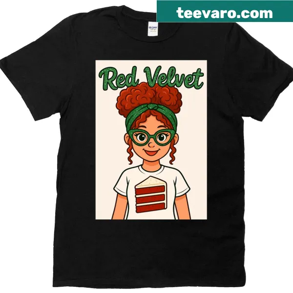 T-shirt featuring a whimsical design about Red Velvet Sparkle