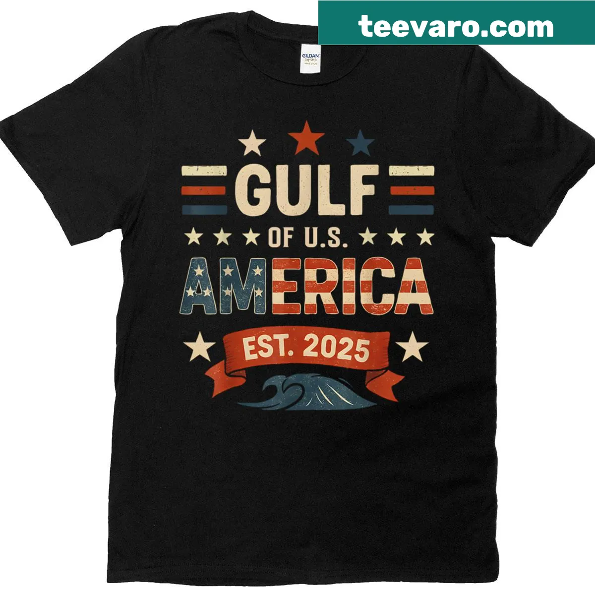 Funny t-shirt with a retro design saying 'American Since 2025' — on a men's t-shirt