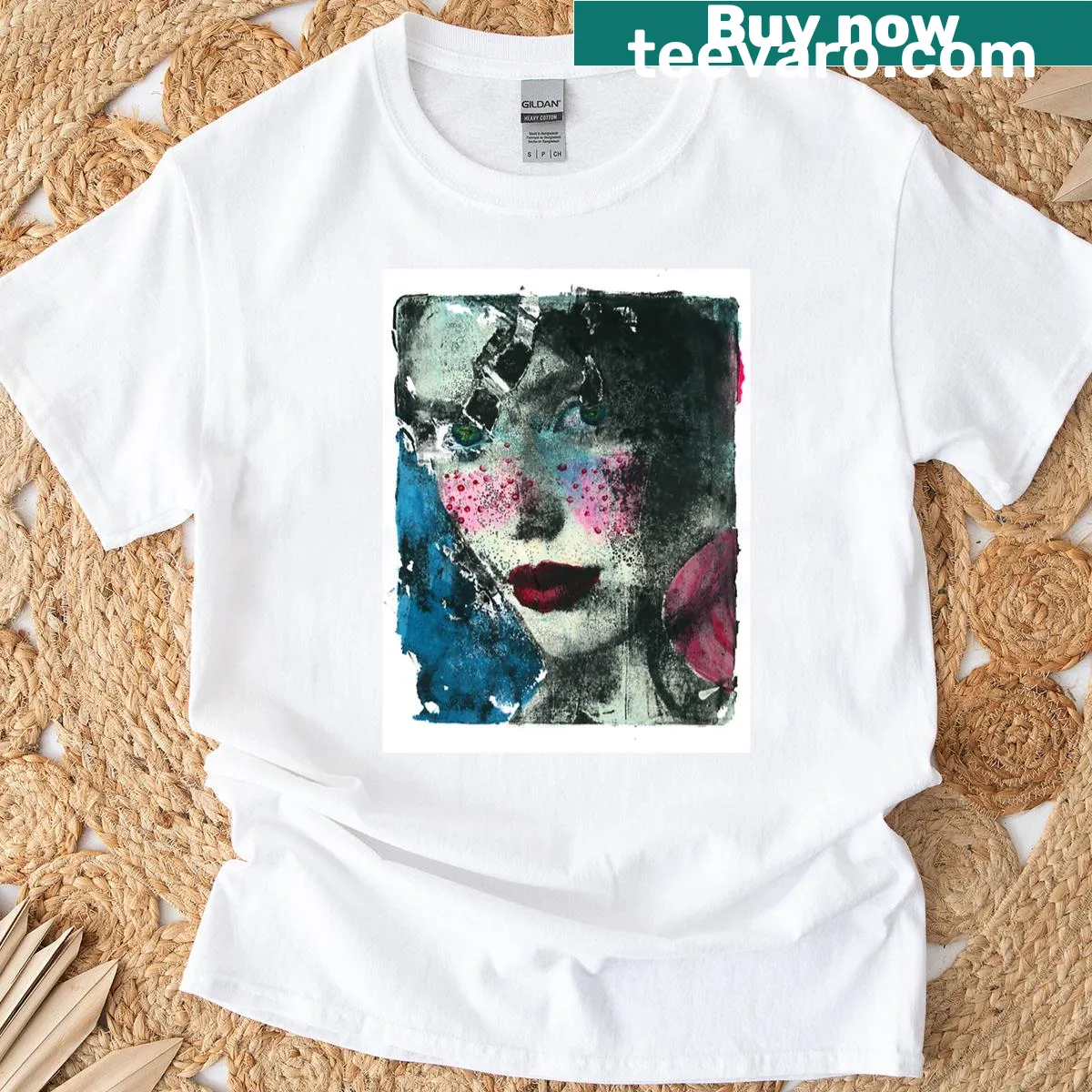 Playful oversized t-shirt featuring a unique graphic — on a men's t-shirt