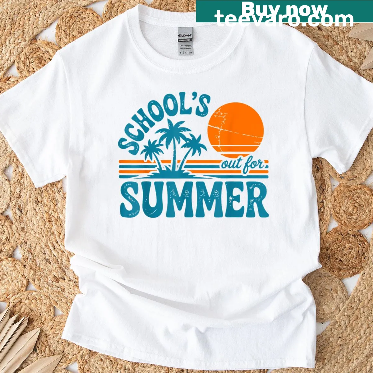 Retro t-shirt celebrating last day of school for boys — on a men's t-shirt