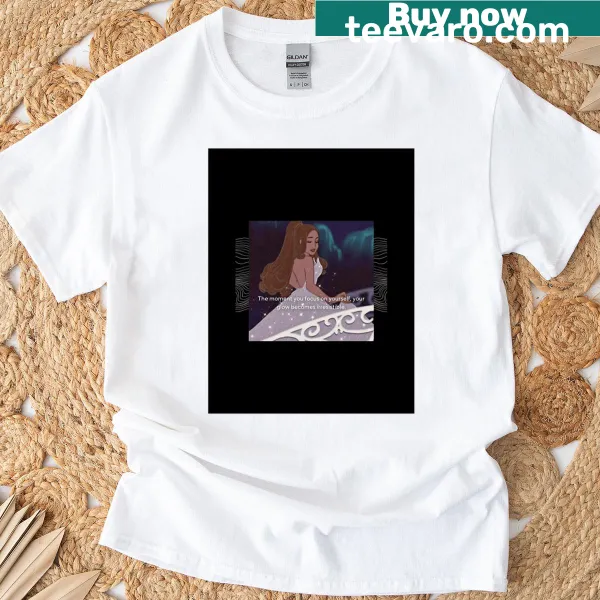 Inspirational self-love graphic t-shirt with bold typography