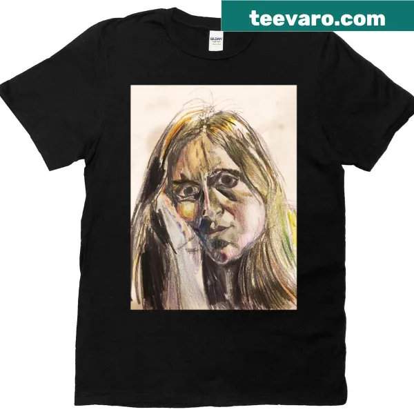 T-shirt featuring an abstract typography design with the word 'Sinister'