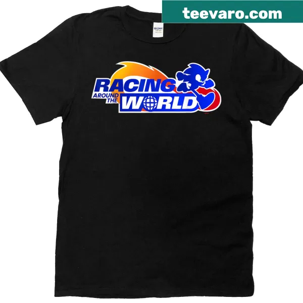 Sonic the Hedgehog racing logo t-shirt