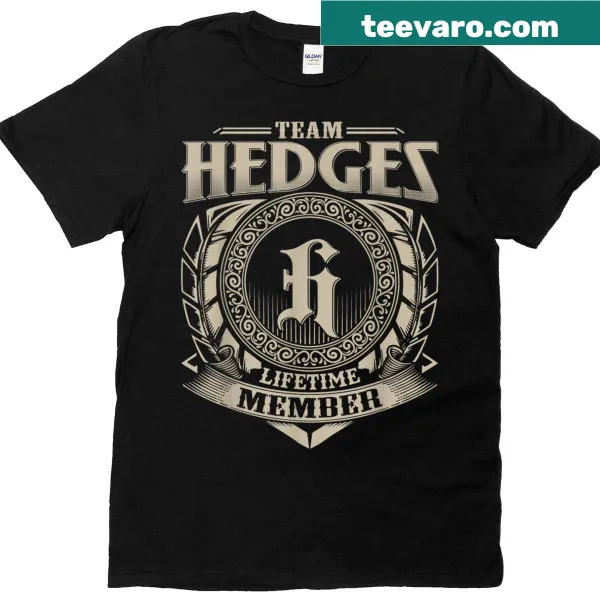 Vintage Team Hedges graphic on T-shirt