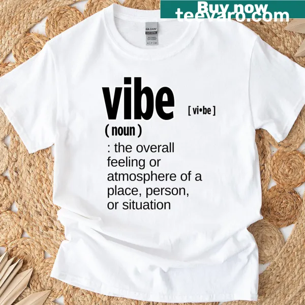 Minimalist T-shirt with a creative vibe definition in typography
